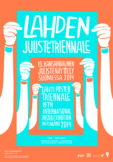 Plakát 19. trienále v Lahti, design Linn Henrichson