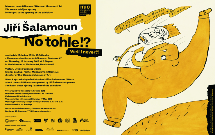  K jubileu Jiřího Šalamouna je otevřena velká výstava v Muzeu moderního umění Olomouc, která potrvá (od. 29. 1.) až do 17. 5. 2015